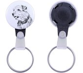 Norfolk Terrier - keychain with a dog portrait, pendant with the brand's own Art-Dog graphics