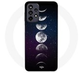 Coque Maniacase pour Samsung Galaxy A32 5g lune phase nuit etoile