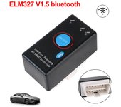 Detector Bluetooth V1.5 Herramienta de diagnóstico de coche Lector de código ELM327 Escáner de diagnóstico de coche para IOS/Android Adaptador de interfaz OBD2 Black