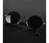 Gafas de sol góticas Steampunk para hombre, gafas de sol redondas de Metal para hombre, estilo espectáculo Vintage, gafas de sol con espejo para mujer amarillo verdoso