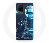 Coque maniacase pour Vivo Y21s 2021 / Y21 2021 Formule 1 Valtteri Bottas Pilote de F1 Noir