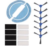 Kit de repuesto de filtro de paño de fregona con cepillo lateral compatible con el accesorio del robot barredor Conga
