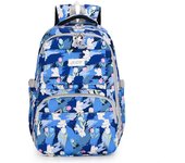 Mochila para mujer, mochila con estampado de estudiante, mochila de gran capacidad, mochila para hombre negro