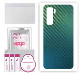 apgo Protective Skin Sticker for the back compatible with Huawei P40 lite 5G, Wrap Film, Foil, Vinyl - Pattern Carbon Chameleon CAKA1