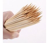 50 brochetas de madera de bambú de 40 cm para barbacoa, utensilios de cocina para carne, barbacoas, fiestas, palitos largos desechables, para catering, parrillas y acampadas