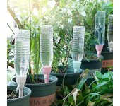 1/2/3 piezas de goteros de riego ajustables, automáticos, de liberación lenta, para jardín, picos de autorriego para plantas, sistema de riego en maceta para interiores y exteriores 3pcs blanco
