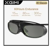 Obturador Gafas 3D Dlp-link LCD Recargable Realidad Virtual LCD Vidrio Compatible Para XGIMI H2 negro