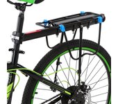 Estante de carga ajustable para bicicleta, aleación de aluminio, bicicleta de montaña, estante trasero, alforja para bicicleta, equipaje negro