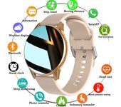 Reloj inteligente nuevo 2024 con llamadas Bluetooth, relojes redondos con llamadas Bluetooth, pulsera de fitness para hombres y mujeres, esfera de reloj personalizada Silica gel negro