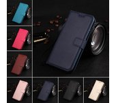 Funda de cuero tipo billetera con tapa para Samsung Galaxy A3 A5 2016 2017 A6 A7 A8 A9 2018 A01 A02 J2 J3 J4 J5 J6 Plus J7 J8 For A01 EU&Case & Strap
