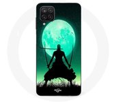 Coque Samsung Galaxy A12 roronoa zoro triple épée pleine lune