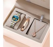 Nuevo reloj automático hueco para mujer, reloj de pulsera mecánico con esfera de diamantes y flores, reloj de mano de lujo resistente al agua para mujer