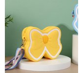 Nuevo bolso de hombro infantil de silicona con diseño informal de alta calidad, bonito bolso de mensajero con diseño de mariposa, monedero de silicona a la moda para niñas. azul