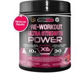 Pre-Workout bebida energética | Pre Entreno fuerte con Creatina | Beta-Alanina, Taurina, Cafeína y Vitaminas | 300g frutos rojos