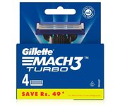 Cartucho Gillette Mach 3 Turbo (Paquete de 4 )