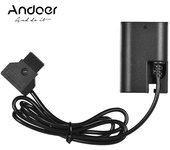 Adaptador de batería ficticia decodificado D-Tap a LP-E6 con protección de polaridad inversa