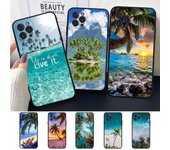 Funda de teléfono Beach Sea para iPhone Samsung Galaxy Redmi Xiaomi Oppo OnePlus Note SA 7 8 9 10 11 12 13 14 20 21 22 23 53 54 Pro Max Plus Ultra TPU suave iPhone 6 or 6S