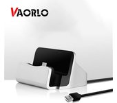 Soporte para teléfono Micro cargador de teléfono 2 en 1 soporte de carga para teléfono xiaomi negro