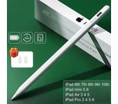 Lápiz óptico para iPad de Apple con función de rechazo de palma y pantalla táctil para iPad Pencil, accesorios 2024, 2020, 2019 y 2018 Pro Air Mini Stylus blanco