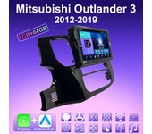 Radio de coche Android Carplay 2 DIN para Mitsubishi Outlander 3 2012-2019, reproductor multimedia, unidad principal, estéreo, navegación GPS, Bluetooth, WIFI, 4+64 GB 1+16GB,A