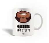 Mug en Céramique Citation Morning Hot Stuff routine