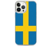 Funda iPhone - Drapeau Suède - iPhone 13 Pro Max - Souple - Multicolore - TPU transparente