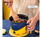 Máquina de Cocina eléctrica, multicocina de 220V, olla arrocera de 300W y 600W, electrodomésticos de cocina para 1-2 personas para dormitorio, enchufe europeo 220V