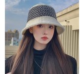 Sombrero de pescador de lana de punto japonés-coreano para mujer: estilo pescador cálido para invierno One Size camello