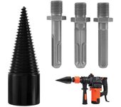 Broca para partir madera, de acero con alto contenido de carbono, para leña, para cortar troncos, cono punzón, herramienta para trabajar la madera