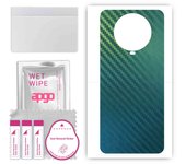apgo Protective Skin Sticker for the back compatible with Xiaomi Poco X2, Wrap Film, Foil, Vinyl - Pattern Carbon Chameleon CAKA1