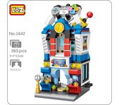 LOZ 1642 Calle de la ciudad Sala de videojuegos Tienda Tienda Arquitectura Modelo DIY Mini Bloques Ladrillos Juguete de construcción para niños Regalo Sin caja