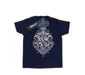 HARRY POTTER Camiseta de algodón con el escudo de Draco Dormiens de Hogwarts para niñas 9-11 Years negro