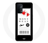 Coque pour Oppo A74 Billet d'avion Montréal Canada