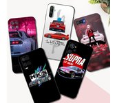 Funda de TPU negra para Realme 2 3 3i 5i 5s 6s 7i 6 7 8 8i pro 4g 5g funda HKS Supra 2JZ Realme 2 PRO