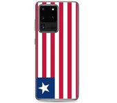 Coque Téléphone - Samsung - Galaxy S23 Ultra - Drapeau Liberia - Souple - Multicolore