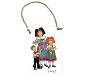 Les Trésors De Lily [Q6505] - Placa de metal 'G. Especialidades alsacianas de Ratkoff - 9x6. 5cm blanco