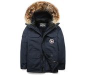 Nueva chaqueta acolchada de algodón de invierno para hombre con terciopelo y engrosamiento para hombres jóvenes Chaqueta de algodón cálida de tamaño mediano y largo grande L