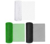 Red de cerca de plástico para jardín, hueca, transpirable, con forma hexagonal, accesorio de malla para productos acuáticos, suministros para cría de aves de corral blanco