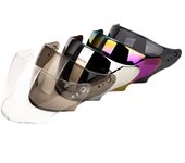 Casco de motocicleta, protector contra el viento, visera de lente, superficie curvada, accesorios para casco de Motor, repuesto para varios colores