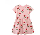 Nuevo vestido de princesa con cuello superior para niñas, vestido POLO para niñas 80-90cm