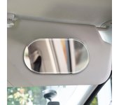 Espejo parasol para interior de coche, espejo cosmético portátil para maquillaje y protección solar, espejo parasol automático B
