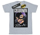 DC Comics Mujer/Señoras Batman Catwoman Feline Fatale Camiseta de algodón para novio XXL blanco
