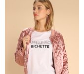 T-shirt Femme - APPELLE-MOI BICHETTE XXL blanco