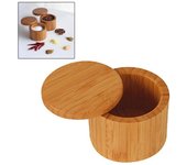 Frasco de madera para especias, azúcar, sal, pimienta, hierbas, palillos de dientes, caja de almacenamiento de especias para barbacoa con