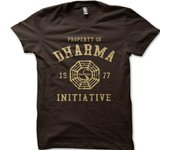 Camiseta estampada perdida de la serie de televisión Dharma Initiative 1977 8997 S