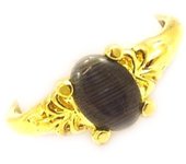 Bague 'Scarlett' marron doré - 8x6 mm 52