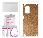 apgo Protective Skin Sticker for the back+sides compatible with Oppo A76, Full Wrap Film, Foil, Vinyl - Pattern Rusty Copper