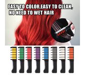 Tiza para el cabello, fácil de aplicar, extractos de plantas de larga duración, tiza desechable para tinte para el cabello para fiestas púrpura