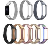 Correa de reloj de acero inoxidable agradable para la piel, repuesto de correa de pulsera de Metal de 12mm para Samsung Galaxy Fit 2 SM-R220