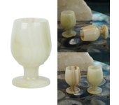 Exquisita Copa de Vino de Jade Afgano Copa de Agua Única Copa de Vino Duradera Elegantes Tazas de Vino Material de Jade Afgano para Mesa